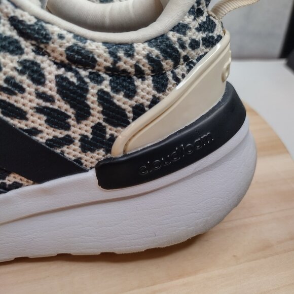 Adidas Racer TR21 Running Sneakers Animal Print White & Black US Men 7/ Women 8 - Picture 7 of 14